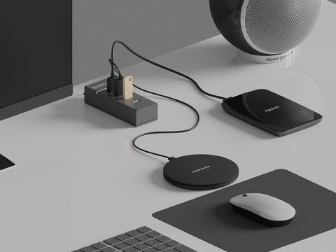 Wireless charger mouse socket expansion dock