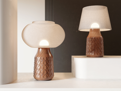 Mid-century Style Table Lamp Vase Table Lamp