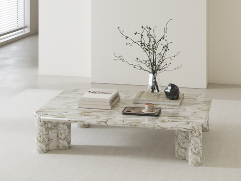 Marble coffee table