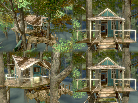 Modern Forest Tree House Homestay Tree House Building