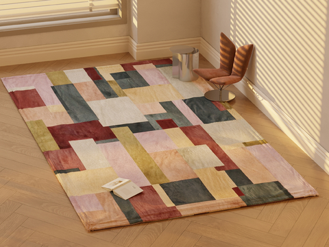 Modern Square Carpet Casual Carpet