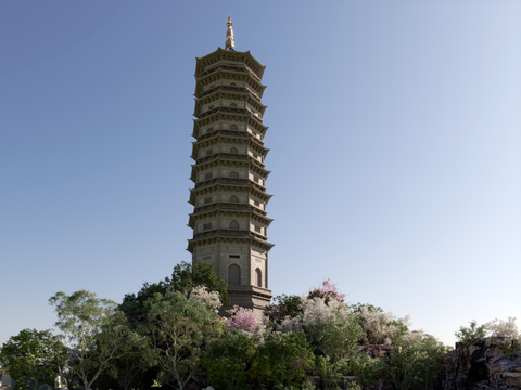 Nine-story pagoda