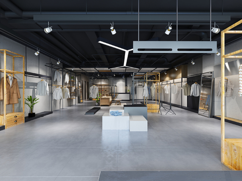 Industrial Style Clothing Store