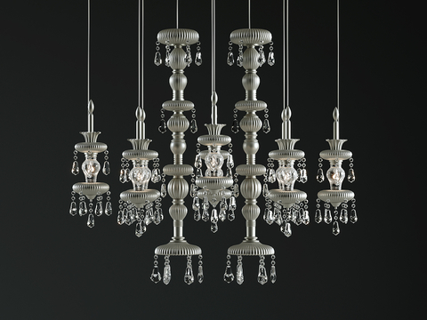 European-style crystal chandelier