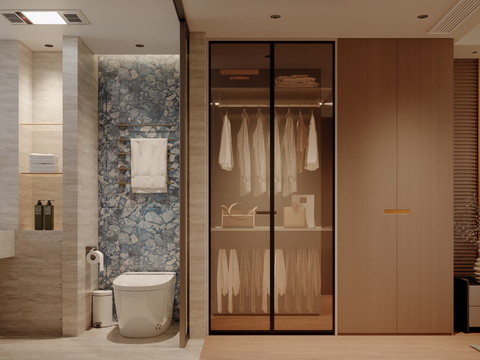 Log Style bathroom cloakroom