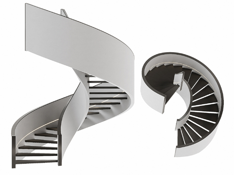 modern revolving staircase