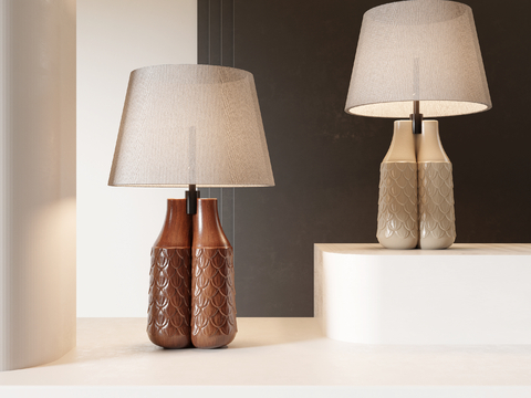 Mid-century Style Table Lamp Vase Table Lamp