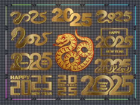 Year of the Snake Hanging Ornaments Spring Festival 2025 Art Characters