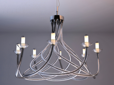 Modern multi-head chandelier hall chandelier