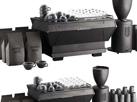 commercial coffee machine coffee beans coffee cup