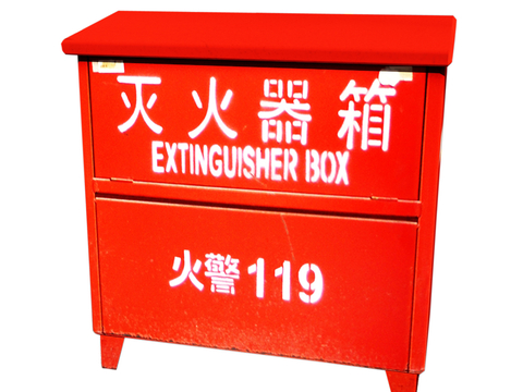 Fire extinguisher box