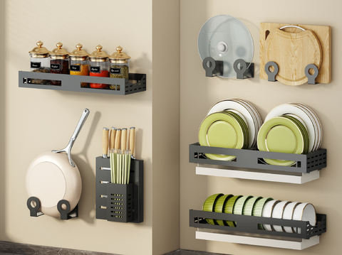 Wall-mounted storage rack