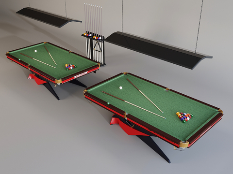 Modern billiard table pool cue