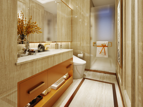 Affordable Luxury Style Master Bathroom Bathroom