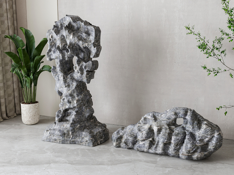 Neo-Chinese Style stone rockery landscape stone