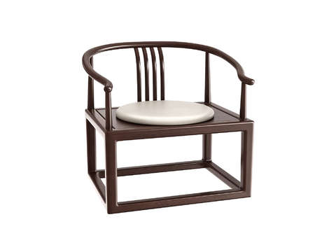 New Chinese Chair with Circle Chair Tea Chair