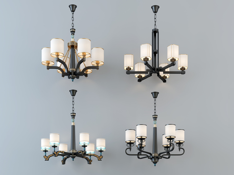 New Chinese Chandelier Multi-head Chandelier