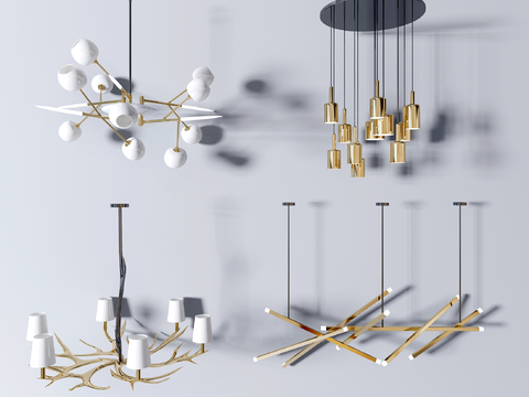 Modern multi-head chandelier chandelier