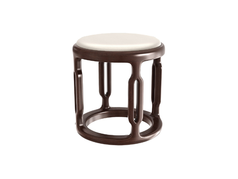 Neo-Chinese Style Stool Round Stool Makeup Stool