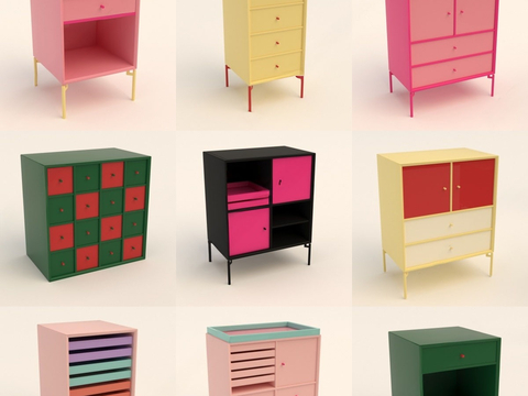 Dopamine Bedside Cabinet Color Bedside Cabinet