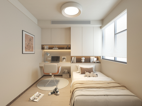 Cream style tatami bedroom