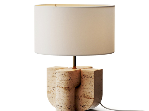 Stone Table Lamp