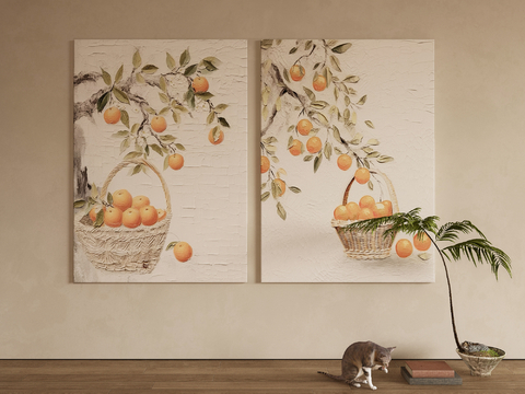 modern decorative painting fruit oil painting