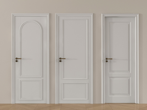 Cream Style room door single door bedroom door