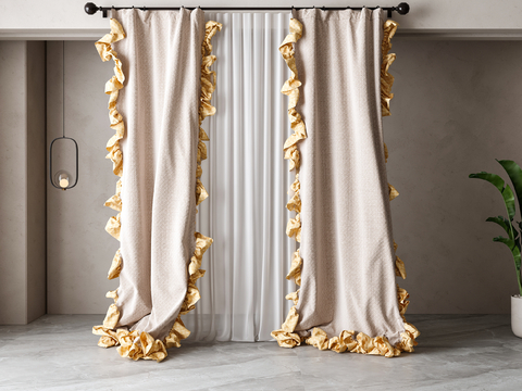 Jane European lace curtain gauze curtain