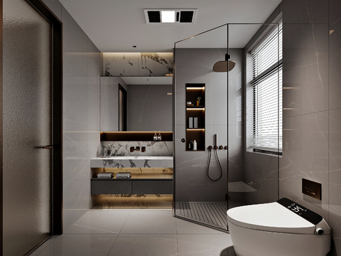 Advanced gray toilet bathroom