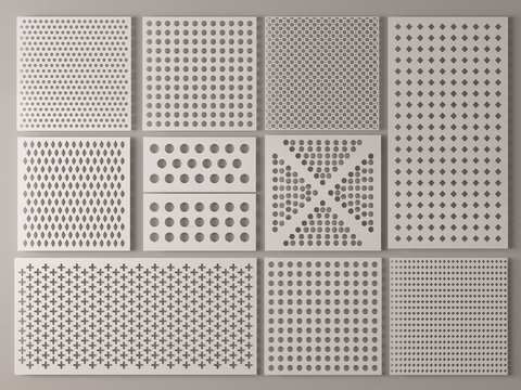 Modern Punched Plate Perforated Plate Exterior Panel Exterior Wall Metal Sheet