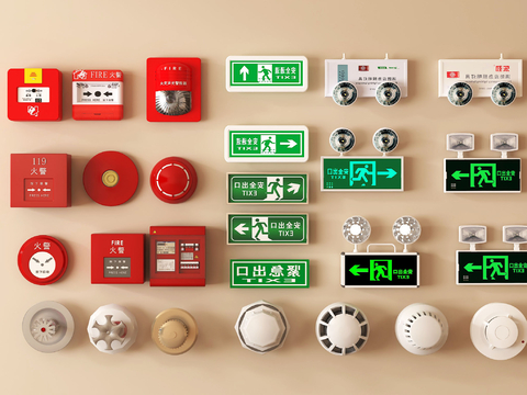 Fire extinguishers Fire fighting equipment Fire emergency lights Safety signs Fire alarm