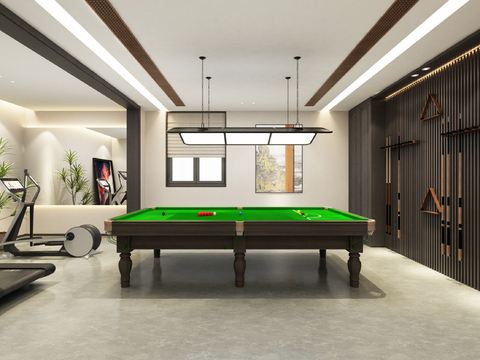 New Chinese billiard hall gym