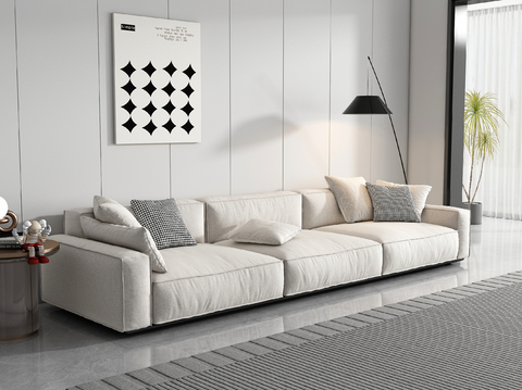 Modern three-person sofa sofa