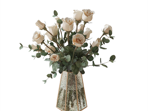 Modern vase floral flower arrangement flowers roses