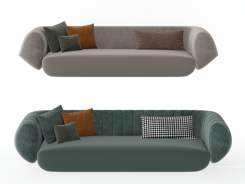 Post-modern fabric sofa multiplayer sofa