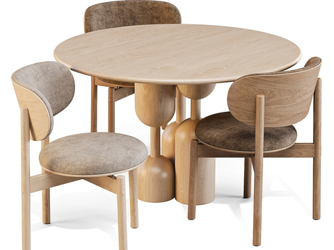 Round table and chair