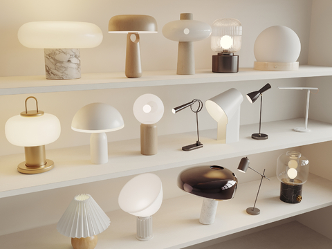 Cream Style table lamp mushroom lamp