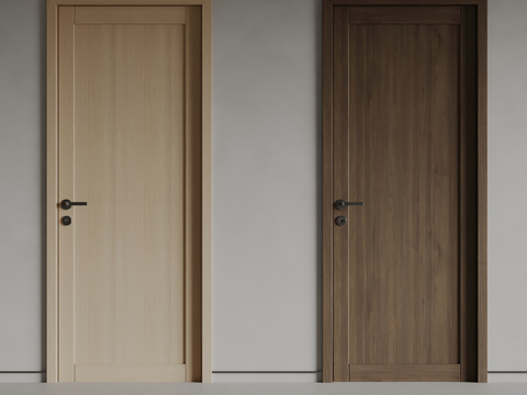 Idea modern solid wood door single door room door