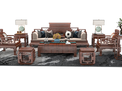 Chinese-style mahogany sofa Sectional Sofa