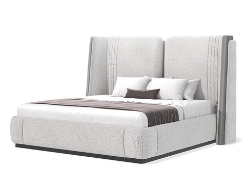 Italian Minimalist Double Bed