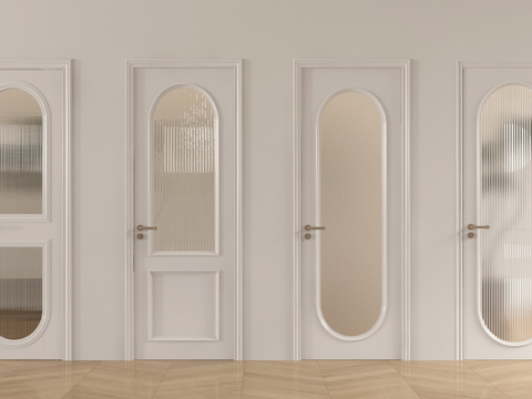 Cream Style single door bathroom door bedroom door