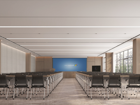 Modern conference room report hall