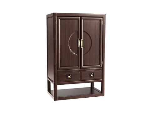 Neo-Chinese Style Hall Cabinet High Cabinet