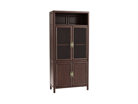 Neo-Chinese Style Bookcase Hall Cabinet High Cabinet