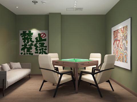 Modern Chess and Card Room Mahjong Room