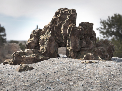 Modern rockery stone landscape stone