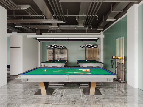 Modern Billiards Room Billiards Hall