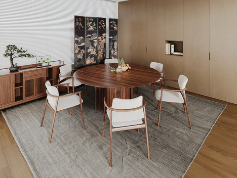 Mid-century Style dining table and chair