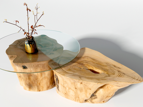 Log Style coffee table